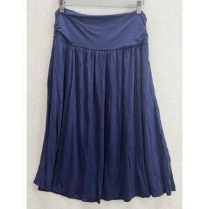 Simlu Knit Jersey Stretch Maxi Size  2XL Pull On A Line Classic Navy Blue NWT